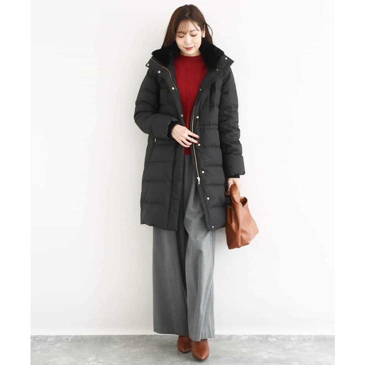 ベーシックタフタ ロングダウンコート/撥水加工 | MK MICHEL KLEIN | 詳細画像4 