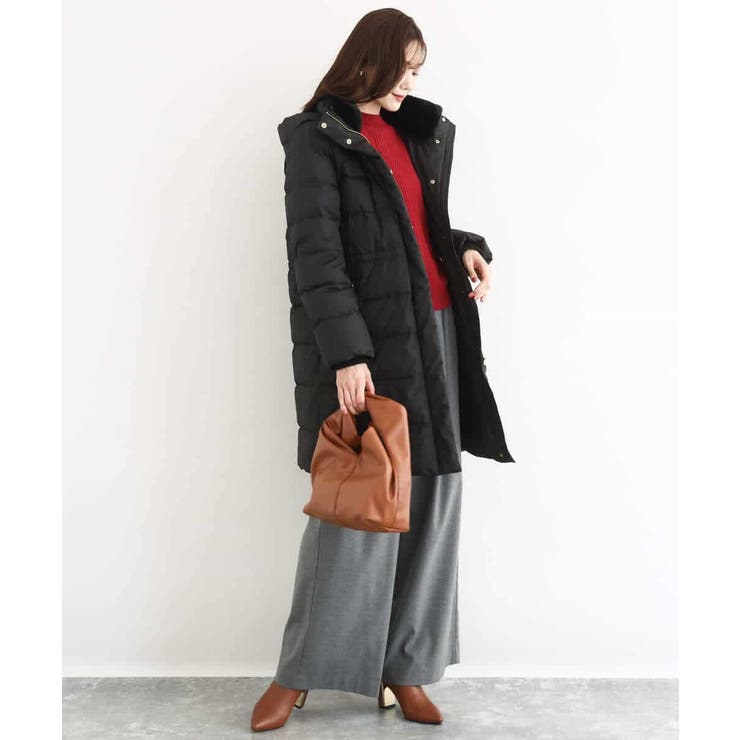ベーシックタフタ ロングダウンコート/撥水加工 | MK MICHEL KLEIN | 詳細画像5 