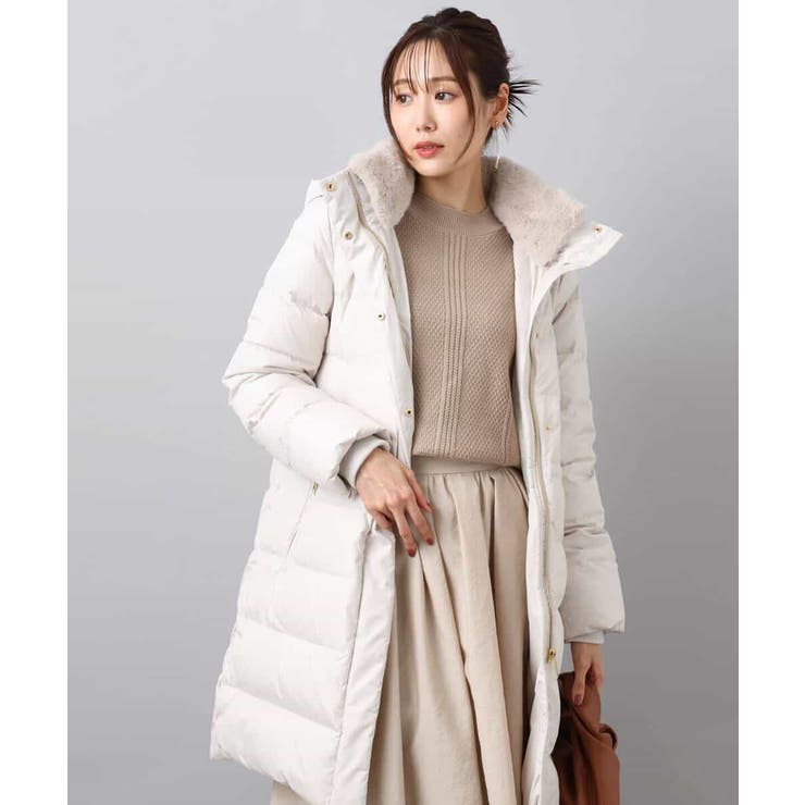 ベーシックタフタ ロングダウンコート/撥水加工 | MK MICHEL KLEIN | 詳細画像7 