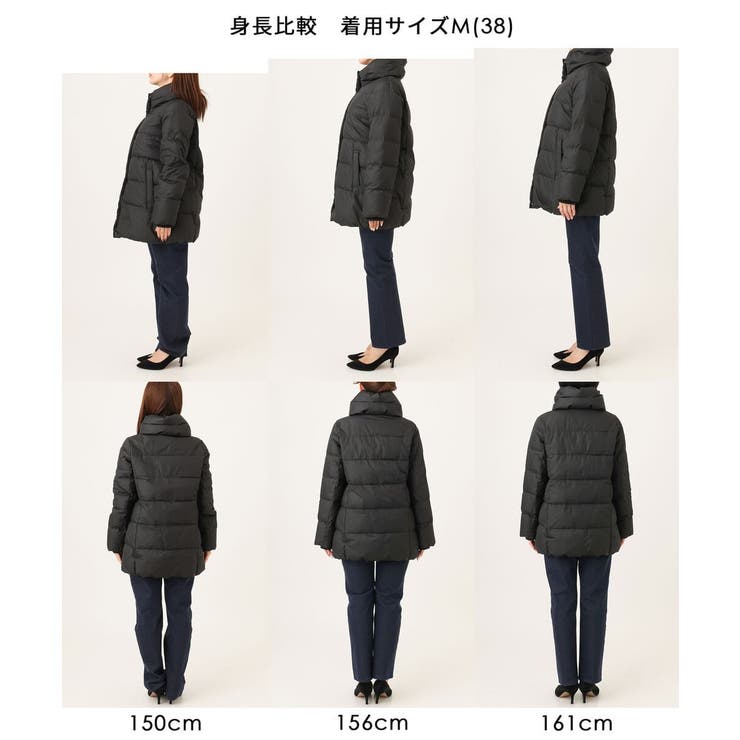 [撥水/リサイクルダウン]ベーシックタフタミドルダウンコート | MK MICHEL KLEIN | 詳細画像60 
