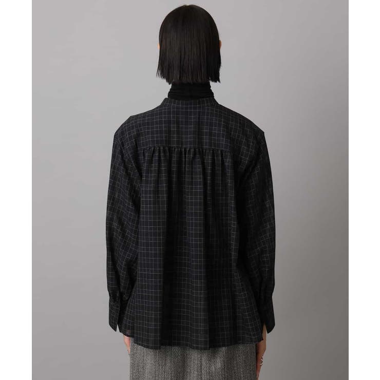 シアーチェックAラインブラウス | MICHEL KLEIN | 詳細画像27 