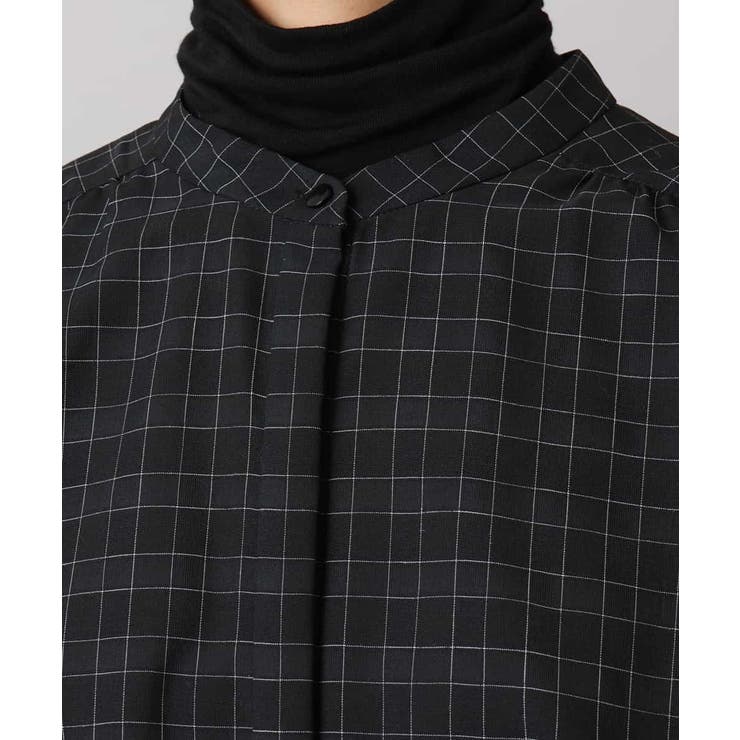 シアーチェックAラインブラウス | MICHEL KLEIN | 詳細画像28 