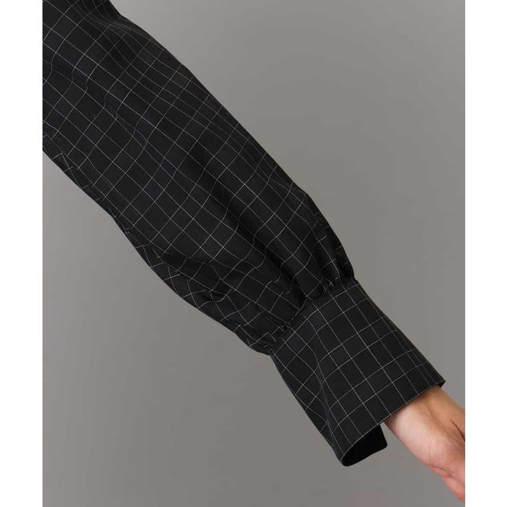 シアーチェックAラインブラウス | MICHEL KLEIN | 詳細画像29 