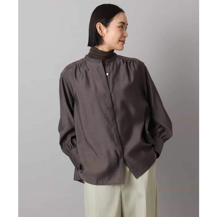 シアーAラインブラウス | MICHEL KLEIN | 詳細画像15 