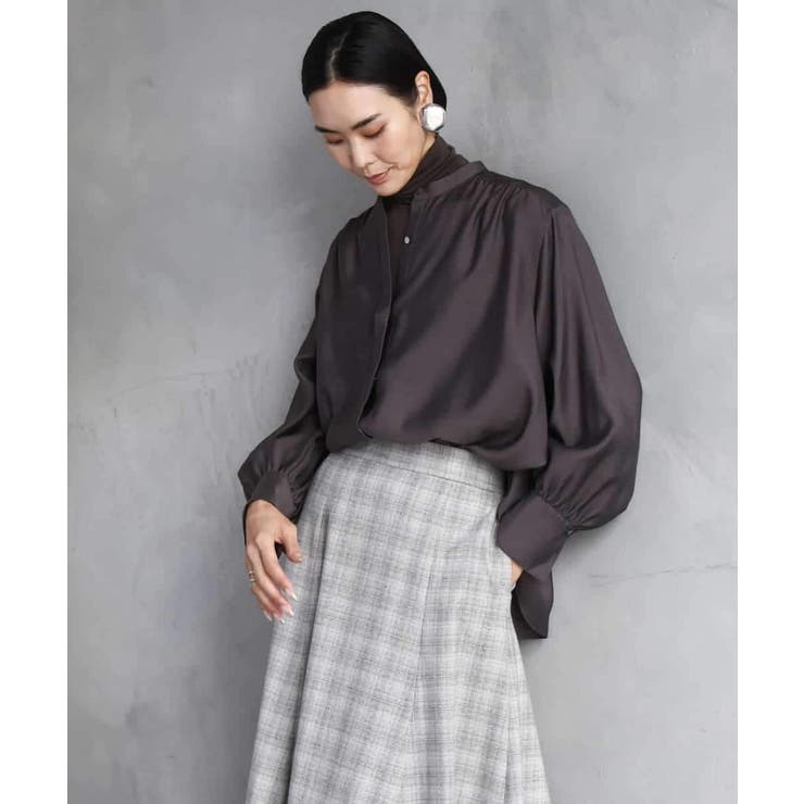 シアーAラインブラウス | MICHEL KLEIN | 詳細画像2 