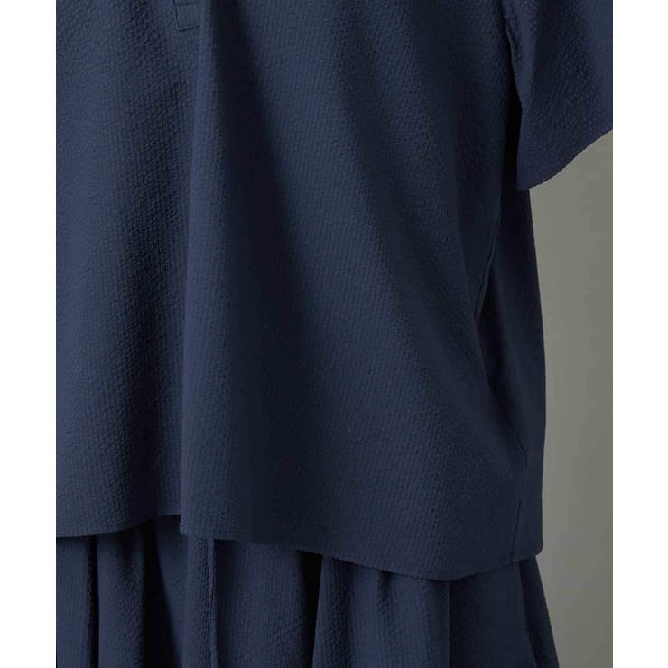 [セットアップ対応]ギャザーブラウス サッカー無地 | MICHEL KLEIN | 詳細画像18 