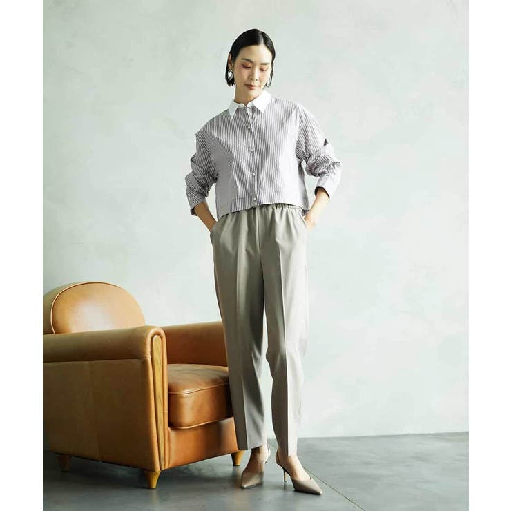 [2WAY]クレリックオーバーサイズストライプシャツ | MICHEL KLEIN | 詳細画像21 