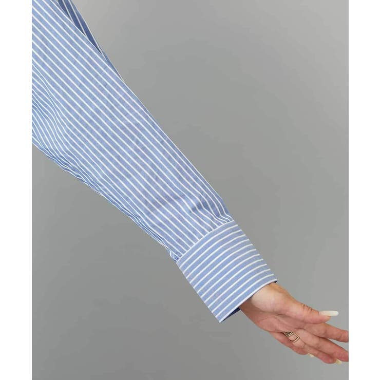 [2WAY]クレリックオーバーサイズストライプシャツ | MICHEL KLEIN | 詳細画像27 