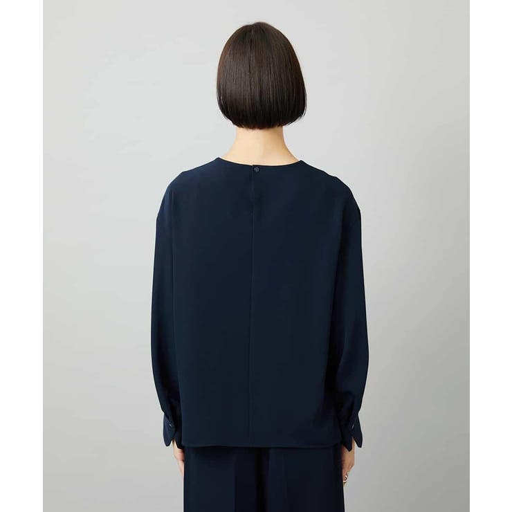 [セットアップ対応]ノーカラーブラウス | MICHEL KLEIN | 詳細画像16 