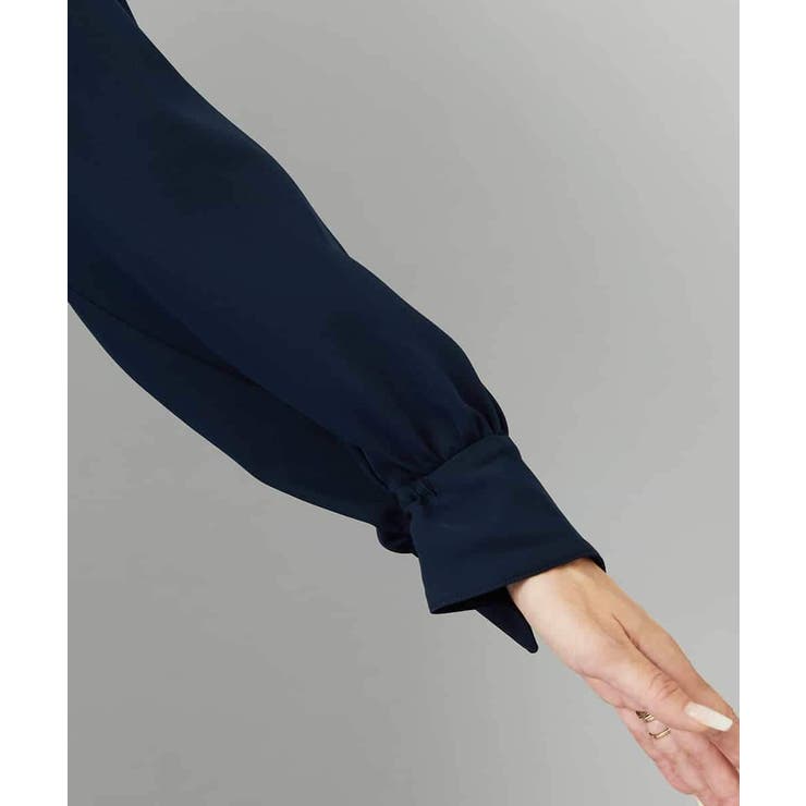 [セットアップ対応]ノーカラーブラウス | MICHEL KLEIN | 詳細画像19 