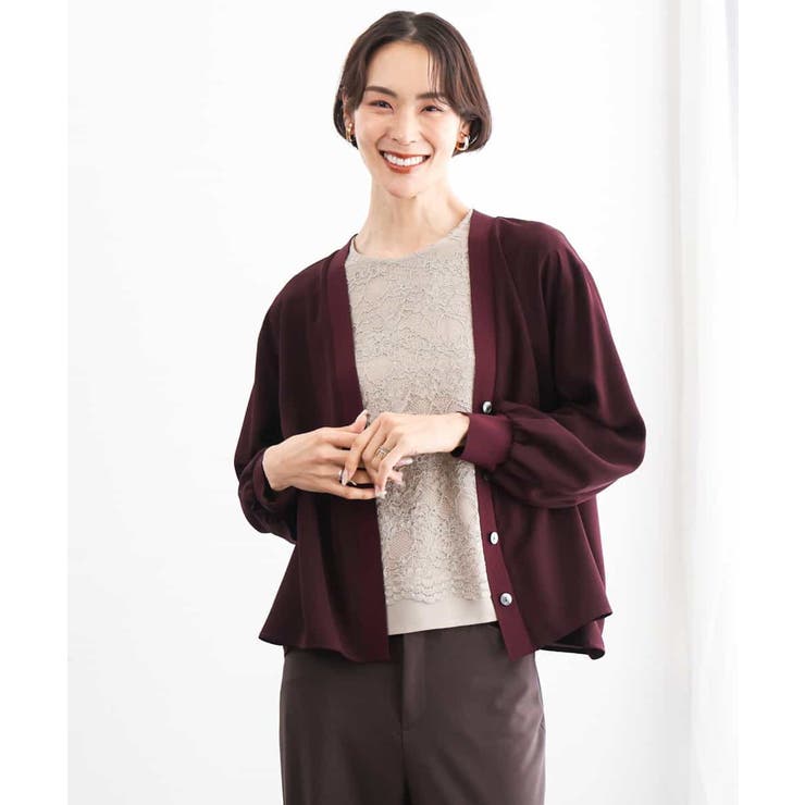 フロントレースブラウス | MICHEL KLEIN | 詳細画像13 