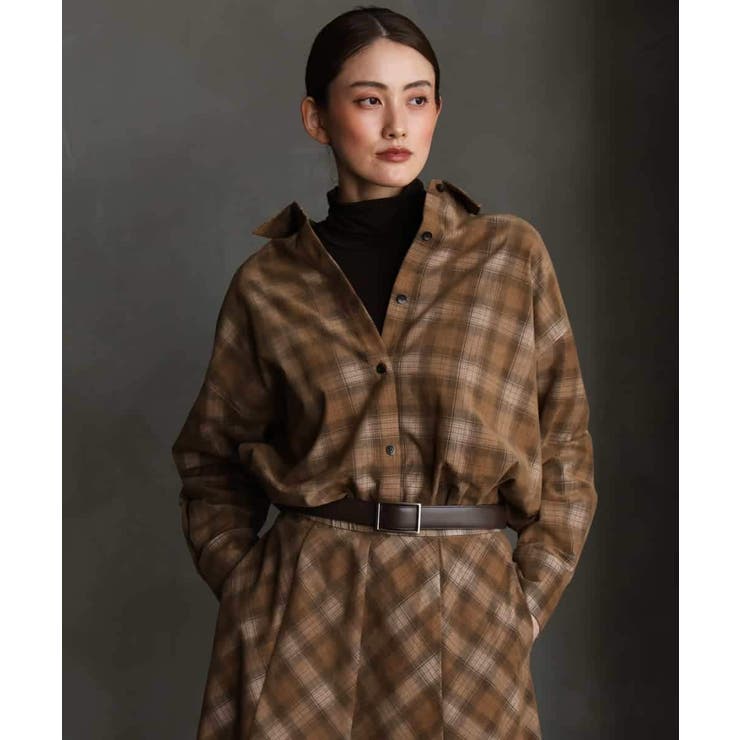 [セットアップ対応]チェックコーデュロイシャツ | MICHEL KLEIN | 詳細画像7 
