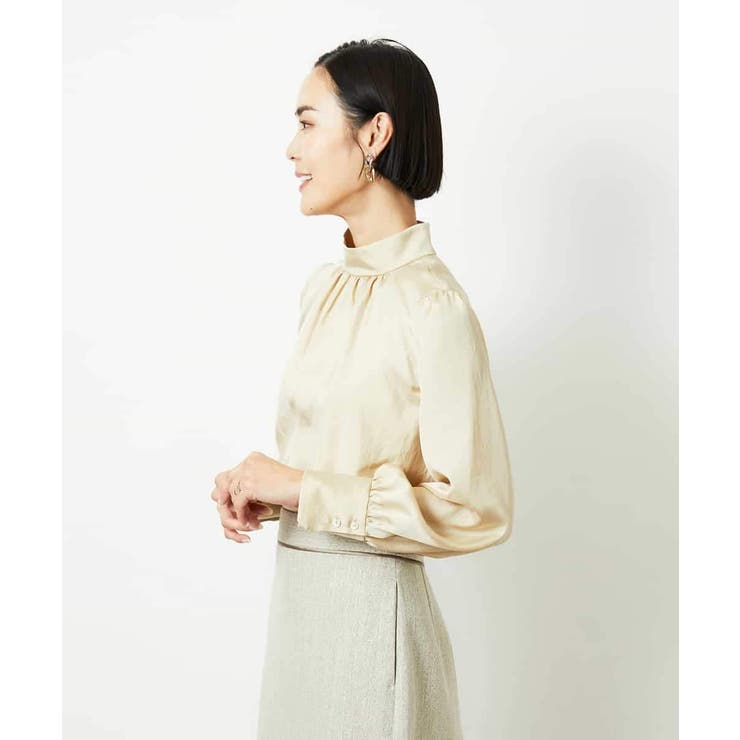 ギャザーディテールブラウス | MICHEL KLEIN | 詳細画像16 
