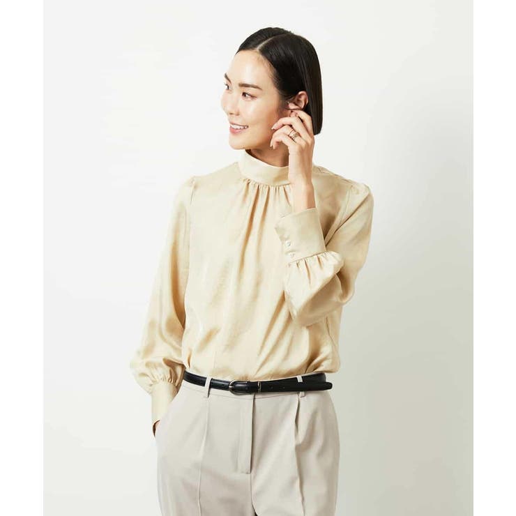 ギャザーディテールブラウス | MICHEL KLEIN | 詳細画像22 