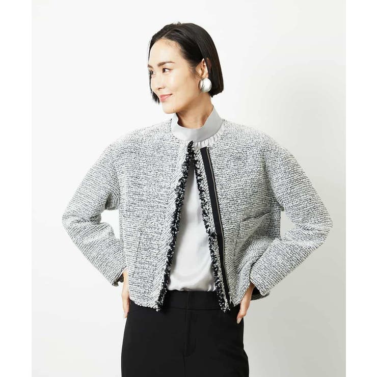 ギャザーディテールブラウス | MICHEL KLEIN | 詳細画像5 