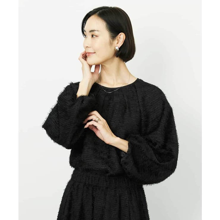 [セットアップ対応]袖ボリュームブラウス | MICHEL KLEIN | 詳細画像6 