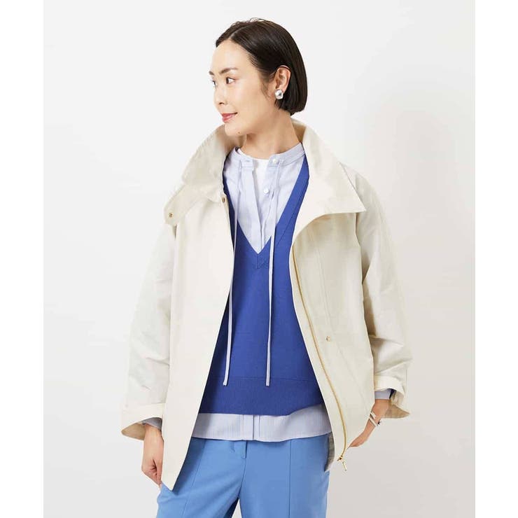 テンセルドビー細ボウタイブラウス | MICHEL KLEIN | 詳細画像12 