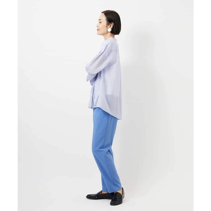 テンセルドビー細ボウタイブラウス | MICHEL KLEIN | 詳細画像6 