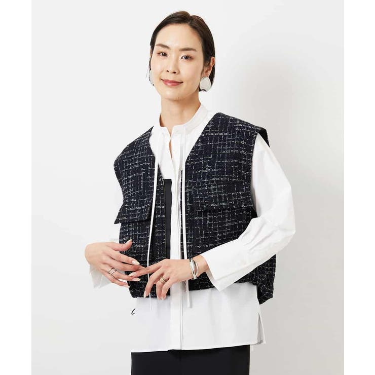 細ボウタイブラウス | MICHEL KLEIN | 詳細画像11 