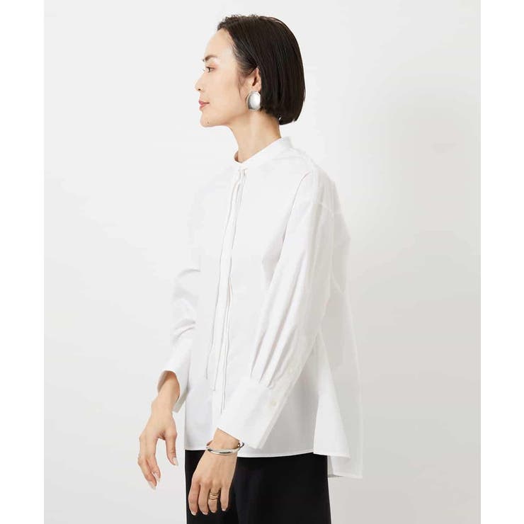 細ボウタイブラウス | MICHEL KLEIN | 詳細画像3 