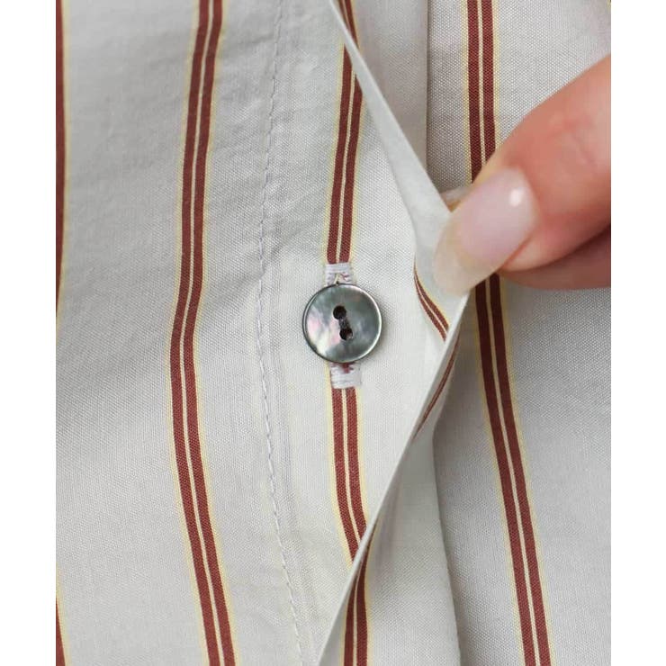 ストライプ柄デザインタックブラウス | MICHEL KLEIN | 詳細画像12 