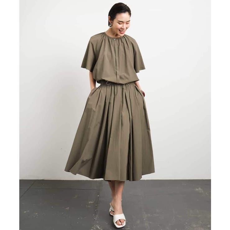 [ドライタッチ]ギャザーブラウス 無地(セットアップ対応) | MICHEL KLEIN | 詳細画像14 