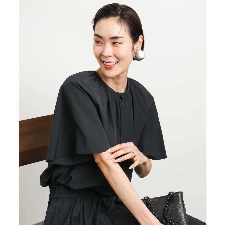 [ドライタッチ]ギャザーブラウス 無地(セットアップ対応) | MICHEL KLEIN | 詳細画像21 