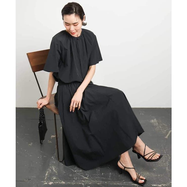 [ドライタッチ]ギャザーブラウス 無地(セットアップ対応) | MICHEL KLEIN | 詳細画像22 