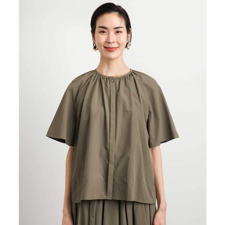 [ドライタッチ]ギャザーブラウス 無地(セットアップ対応) | MICHEL KLEIN | 詳細画像25 