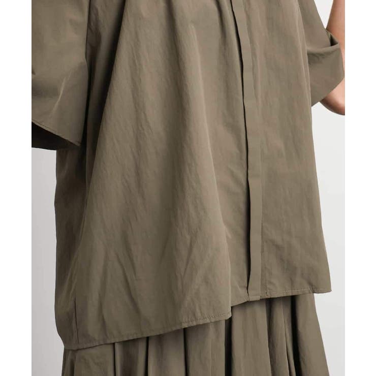 [ドライタッチ]ギャザーブラウス 無地(セットアップ対応) | MICHEL KLEIN | 詳細画像4 