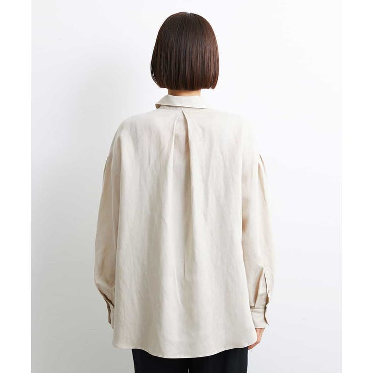 美品 キャピタル コットンリネンシャツ 金ビジユー レース オーバーサイズ 大きいサイズ レディース コットンリネンシャツチュニック