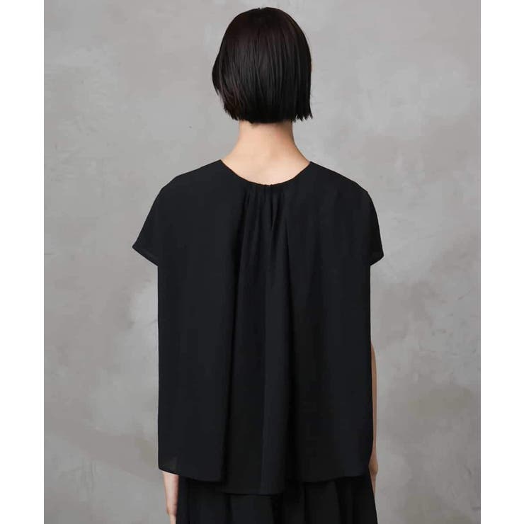 [セットアップ対応]楊柳Vネックデザインブラウス | MICHEL KLEIN | 詳細画像25 