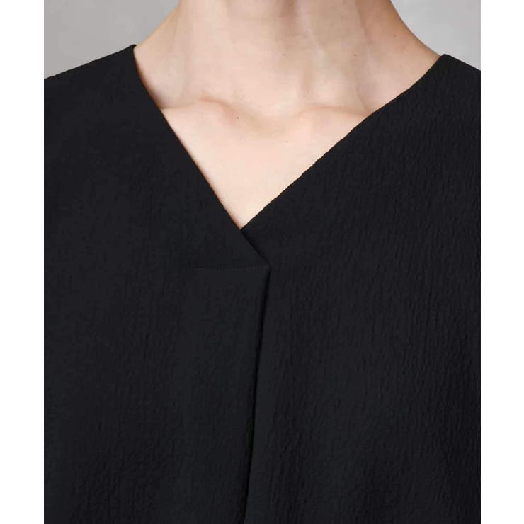 [セットアップ対応]楊柳Vネックデザインブラウス | MICHEL KLEIN | 詳細画像26 