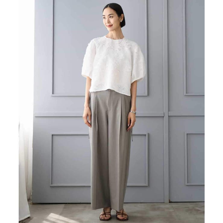 [セットアップ対応]フラワージャカードブラウス | MICHEL KLEIN | 詳細画像24 