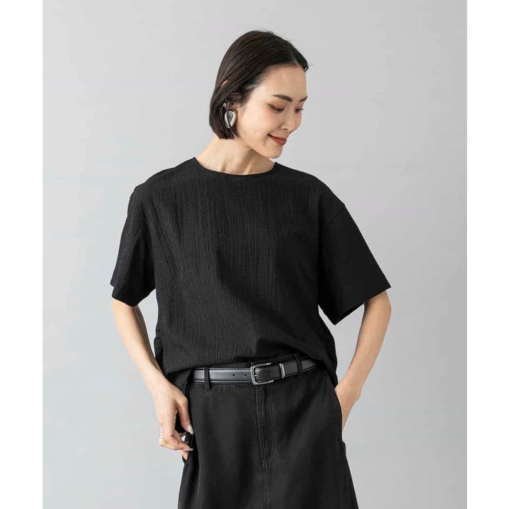 ブラック | シアーTブラウス | MICHEL KLEIN
