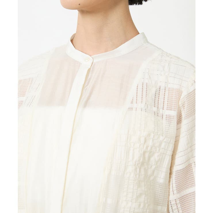 [セットアップ対応]チェックジャカードレースブラウス | MICHEL KLEIN | 詳細画像25 