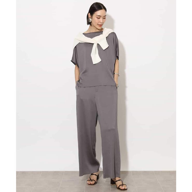 [セットアップ対応]サテンオーバーブラウス | MICHEL KLEIN | 詳細画像47 