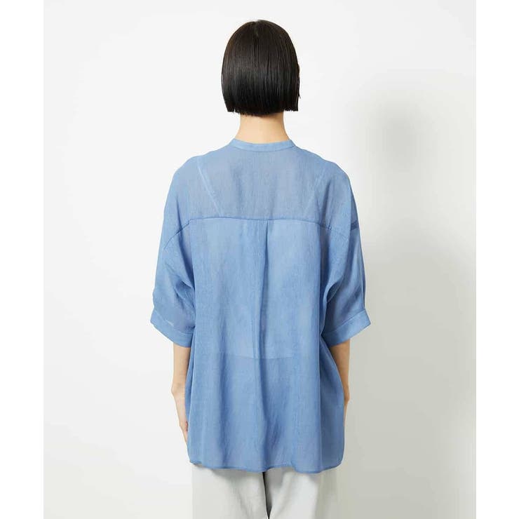 バンドカラーシアーブラウス | MICHEL KLEIN | 詳細画像36 