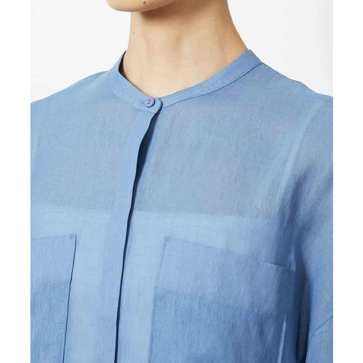 バンドカラーシアーブラウス | MICHEL KLEIN | 詳細画像37 