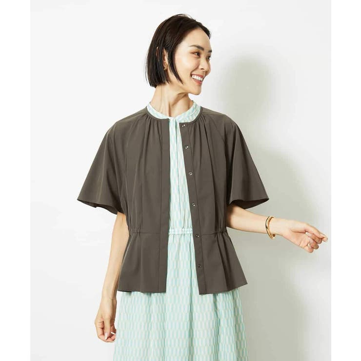 ［セットアップ対応/2WAY]ウエストマークギャザーブラウス | MICHEL KLEIN | 詳細画像10 