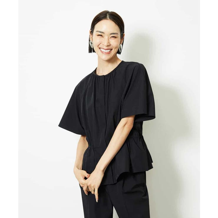 ［セットアップ対応/2WAY]ウエストマークギャザーブラウス | MICHEL KLEIN | 詳細画像16 