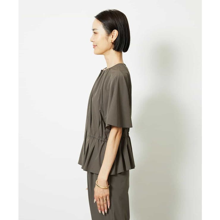 ［セットアップ対応/2WAY]ウエストマークギャザーブラウス | MICHEL KLEIN | 詳細画像23 