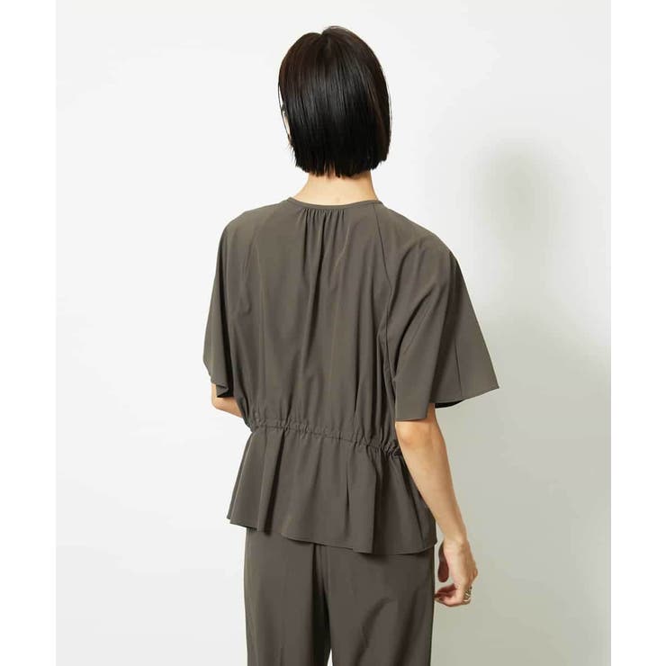 ［セットアップ対応/2WAY]ウエストマークギャザーブラウス | MICHEL KLEIN | 詳細画像4 