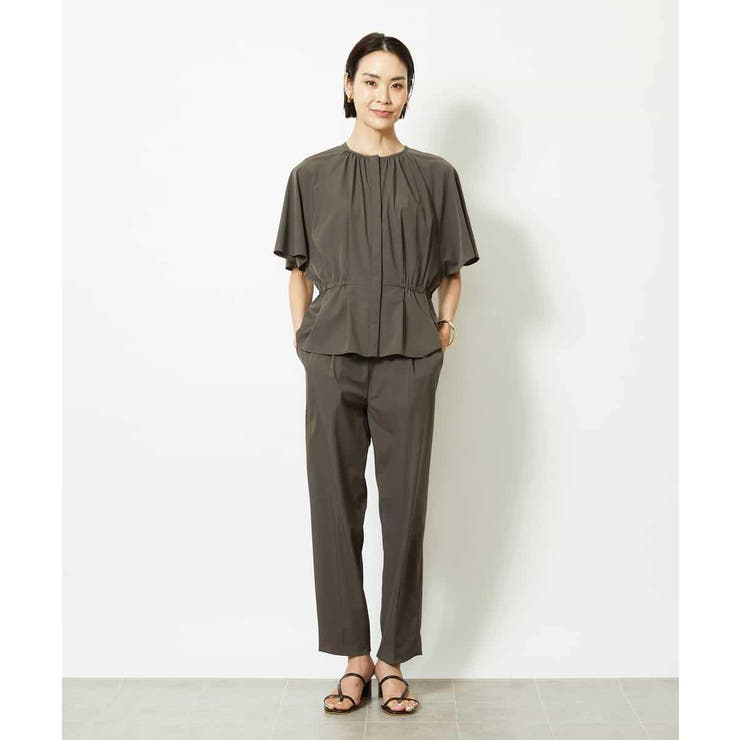 ［セットアップ対応/2WAY]ウエストマークギャザーブラウス | MICHEL KLEIN | 詳細画像5 