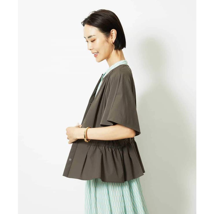 ［セットアップ対応/2WAY]ウエストマークギャザーブラウス | MICHEL KLEIN | 詳細画像9 