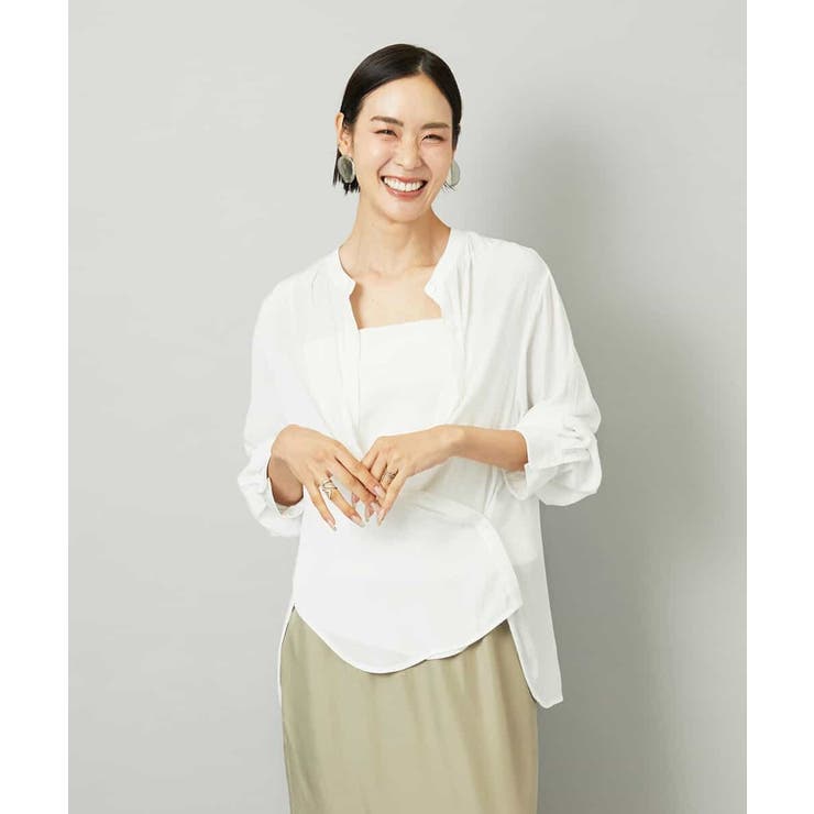 [3WAY]カシュクールドビーブラウス | MICHEL KLEIN | 詳細画像13 