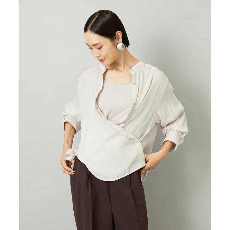 [3WAY]カシュクールドビーブラウス | MICHEL KLEIN | 詳細画像7 