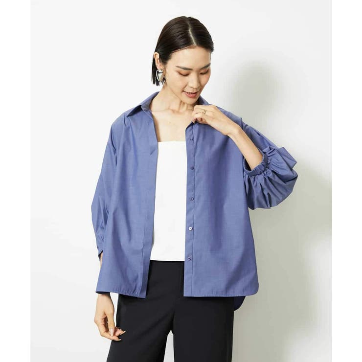 ブルー | 袖ボリュームシャツ | MICHEL KLEIN