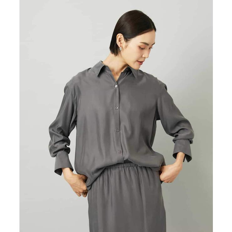 [セットアップ対応]とろみシャツ | MICHEL KLEIN | 詳細画像2 