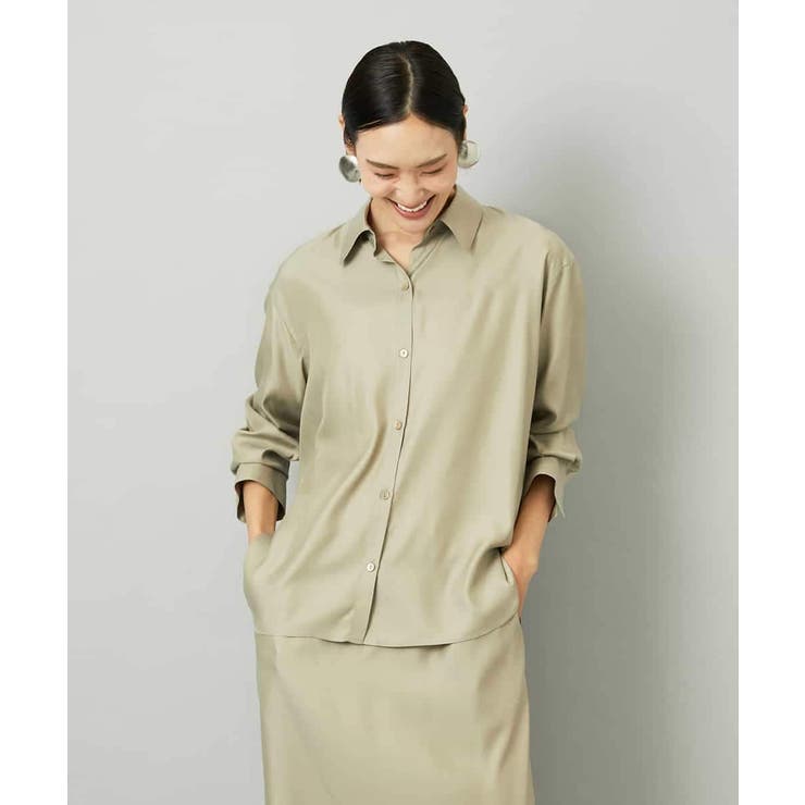 [セットアップ対応]とろみシャツ | MICHEL KLEIN | 詳細画像20 